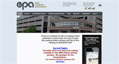 Desktop Screenshot of erieparking.com